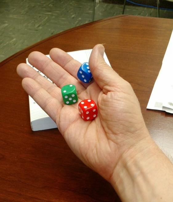 A picture of my non-transitive dice